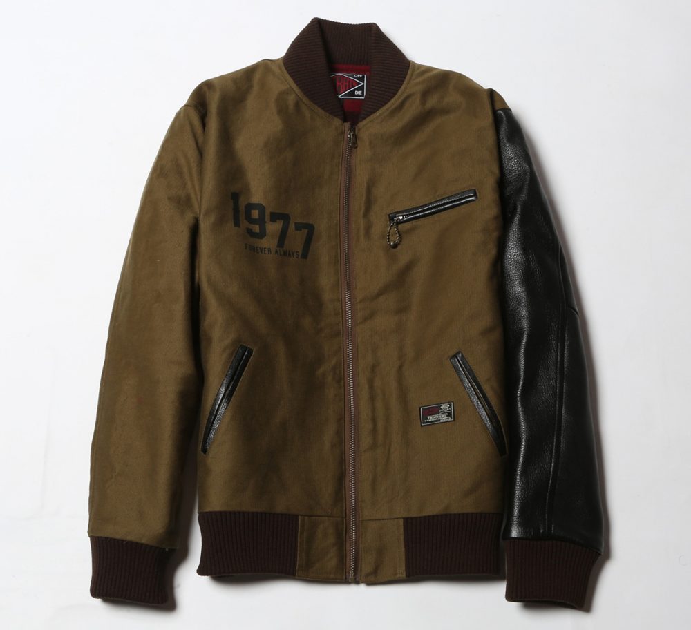SINGLE LEATHER STADIUM JACKET