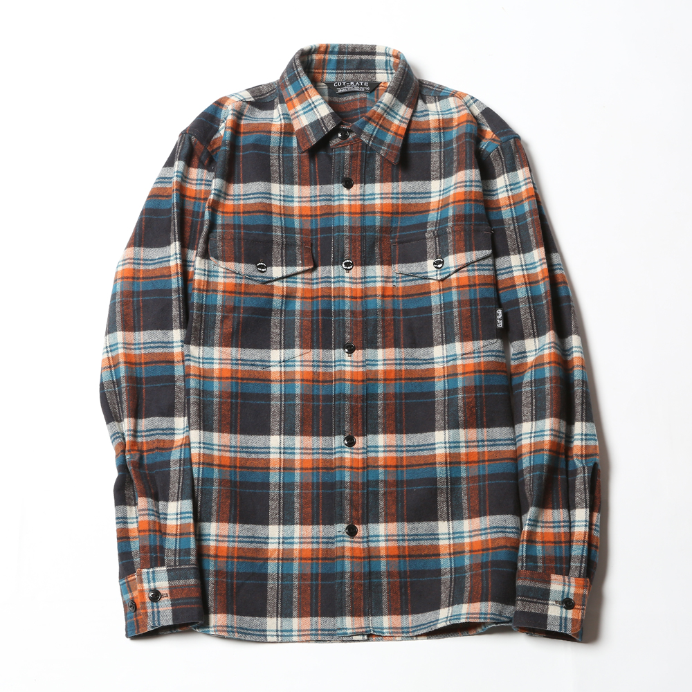 CHECK COTTON NEL SHIRT