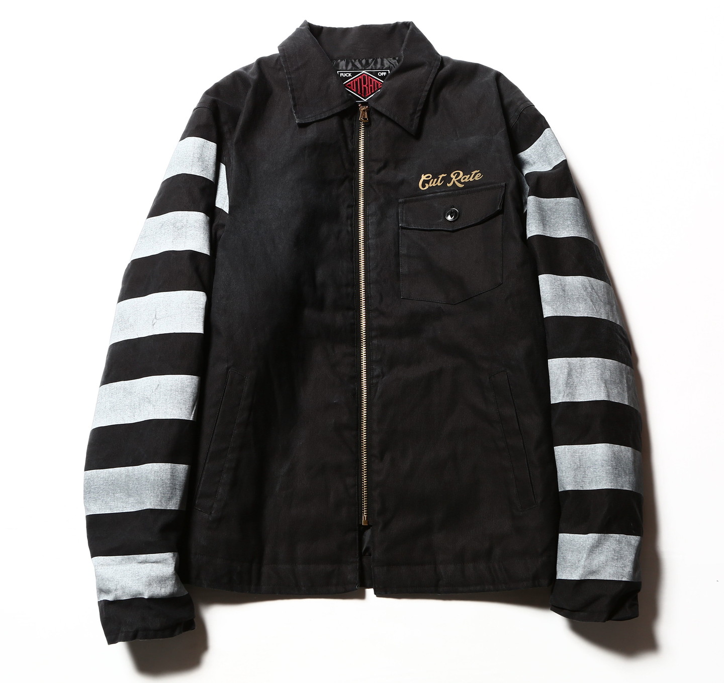 SLEEVE BORDER JACKET