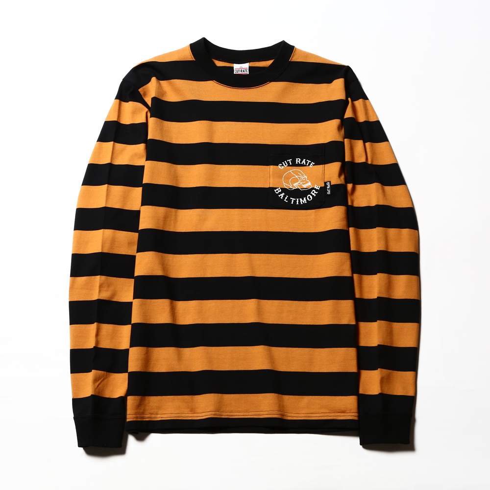 L/S STRIPE BORDER T-SHIRT