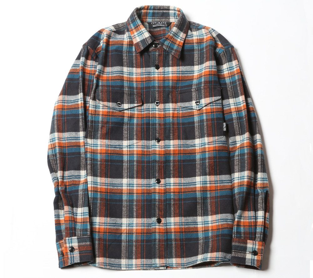 CHECK COTTON NEL SHIRT