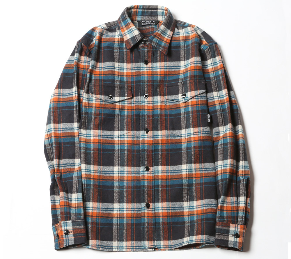 CHECK COTTON NEL SHIRT