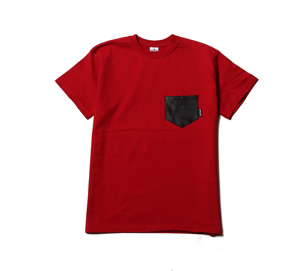 LEATHER POCKET T-SHIRT
