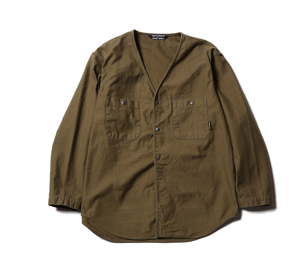 L/S NO COLLAR SHIRT