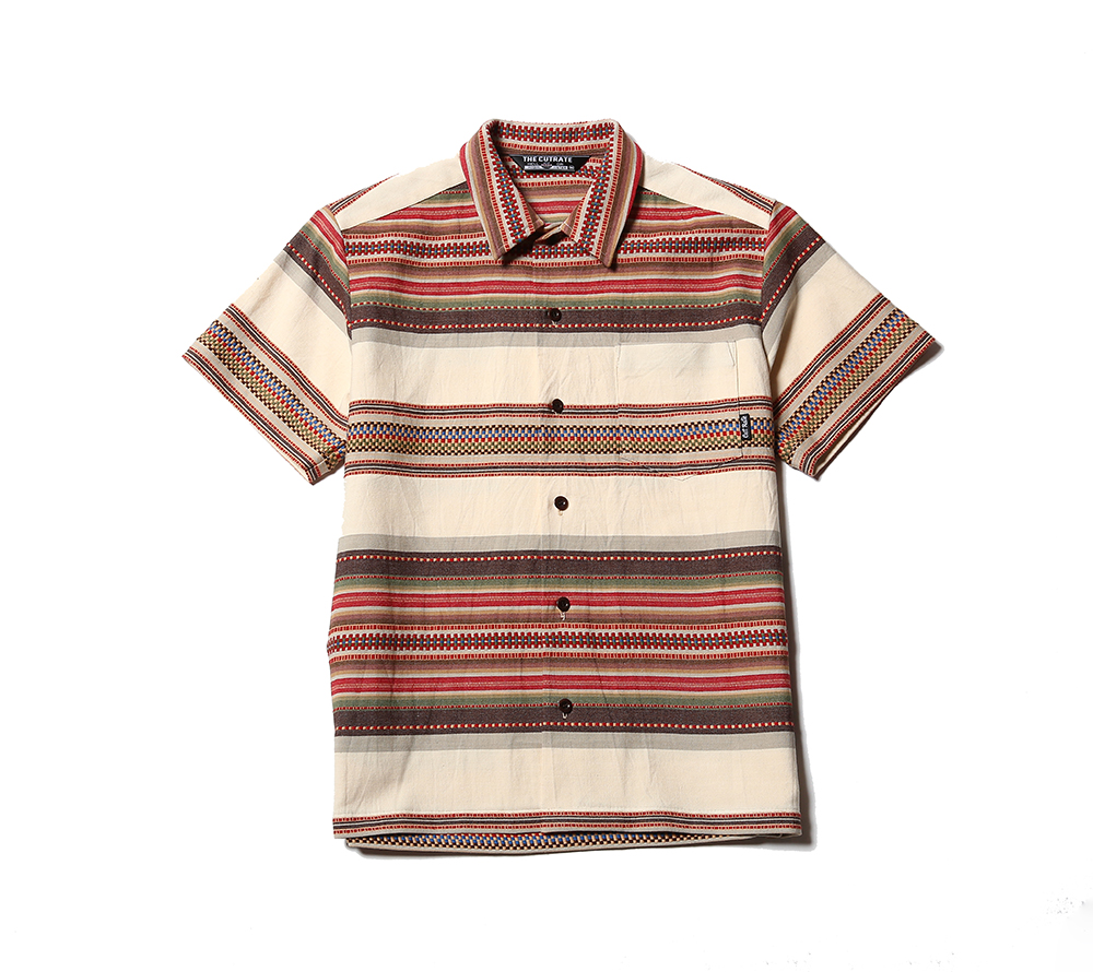 S/S JACQUARD BORDER SHIRT