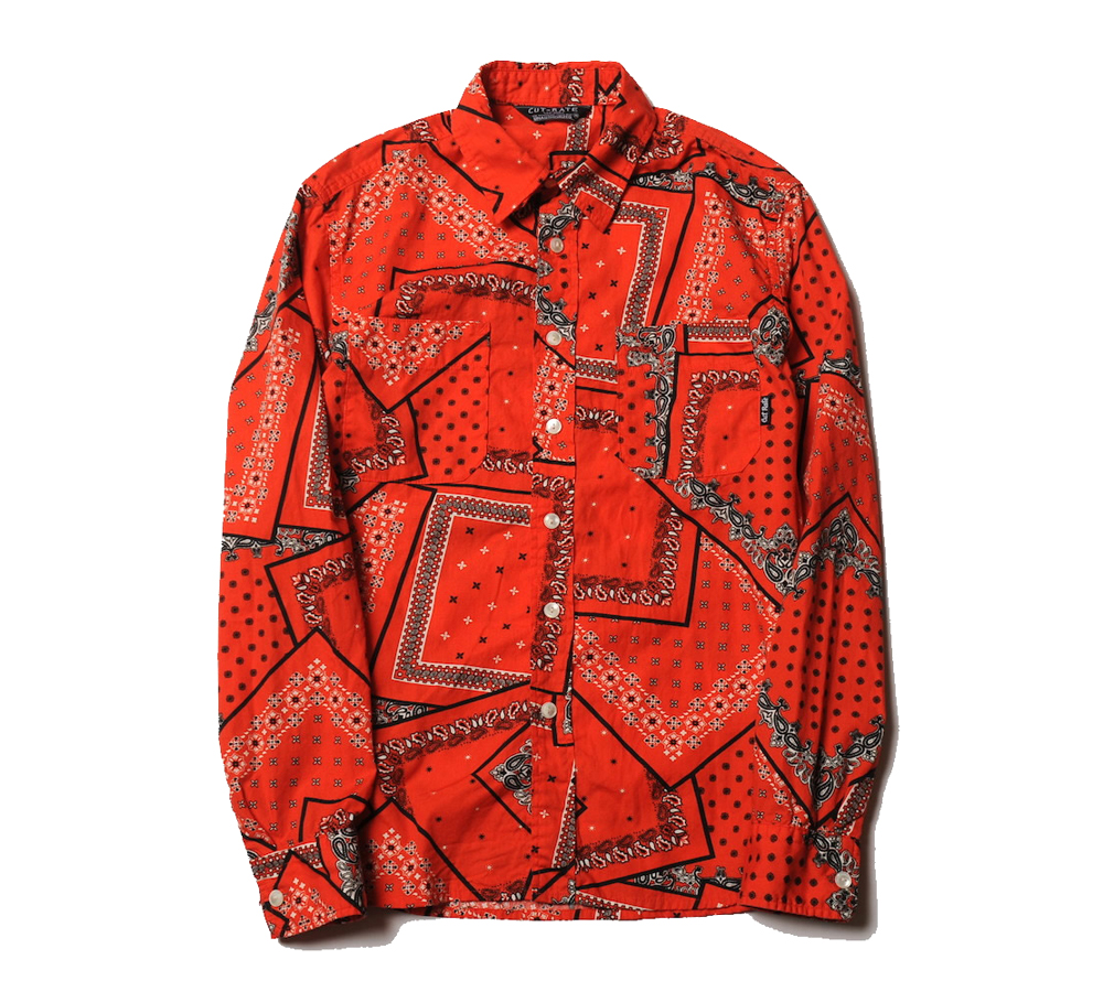 BANDANNA PATTERN L/S SHIRT