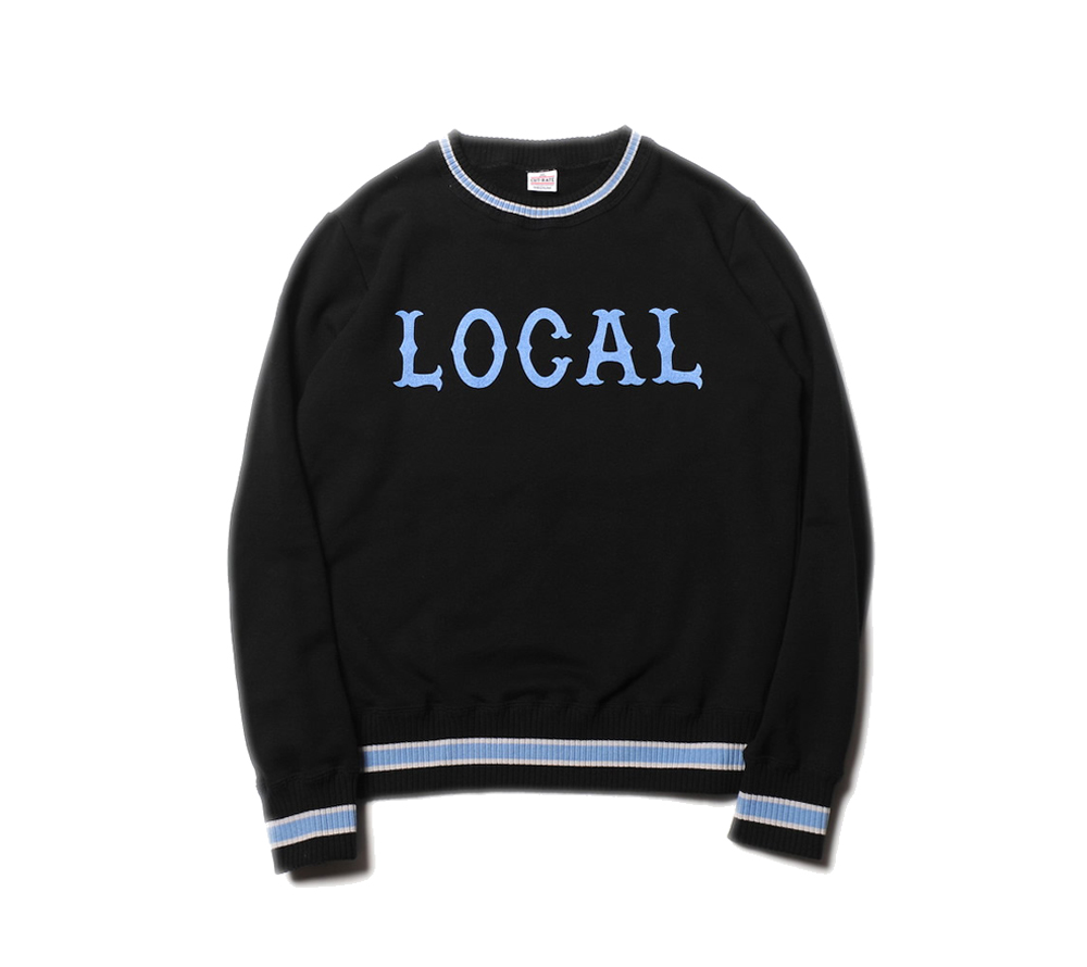 LINE RIB CREW NECK LOCAL SWEAT