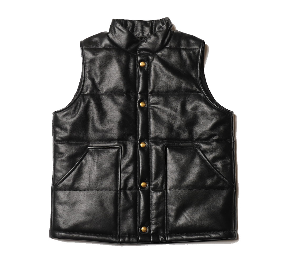 QUILTING LEATHER VEST