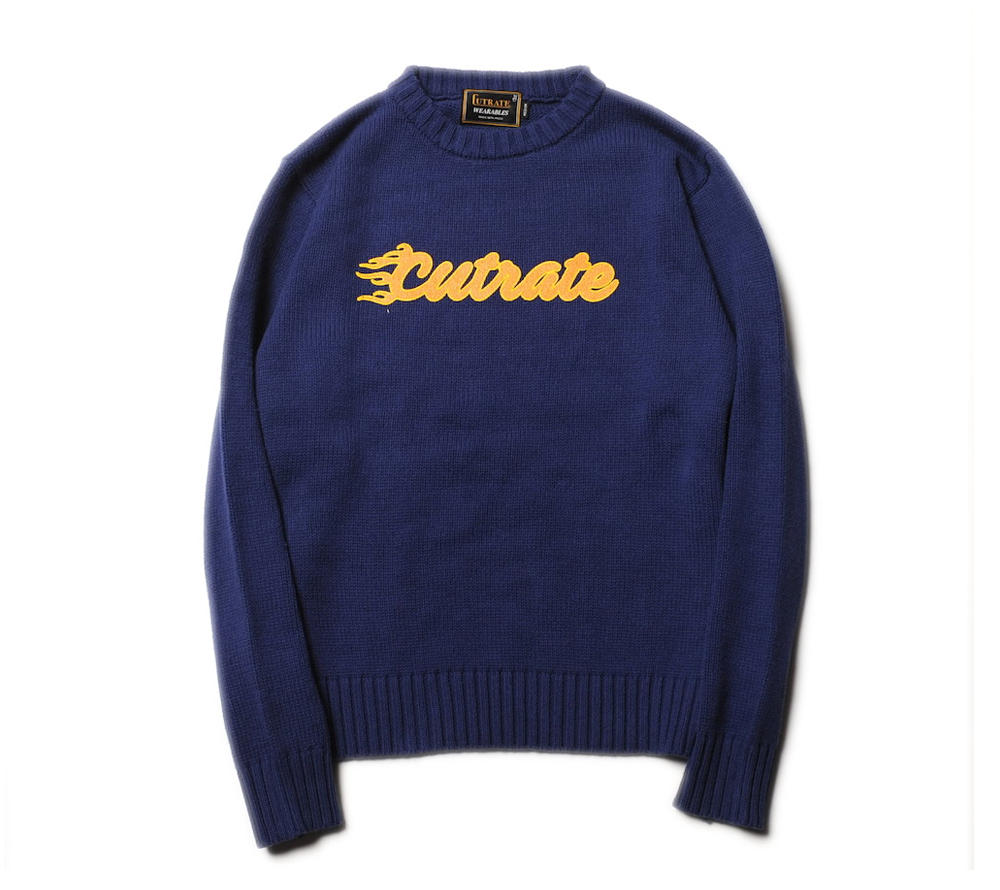 CREW NECK KNIT SWEATER
