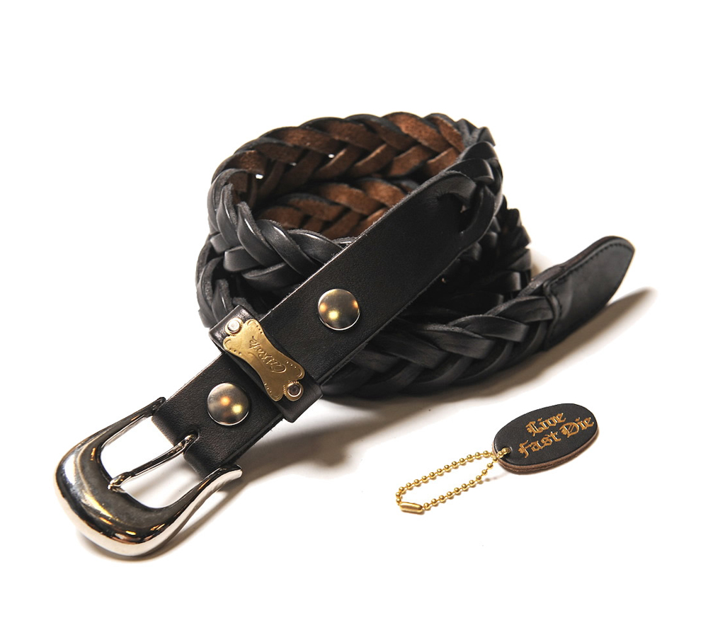 KNITTING LEATHER BELT