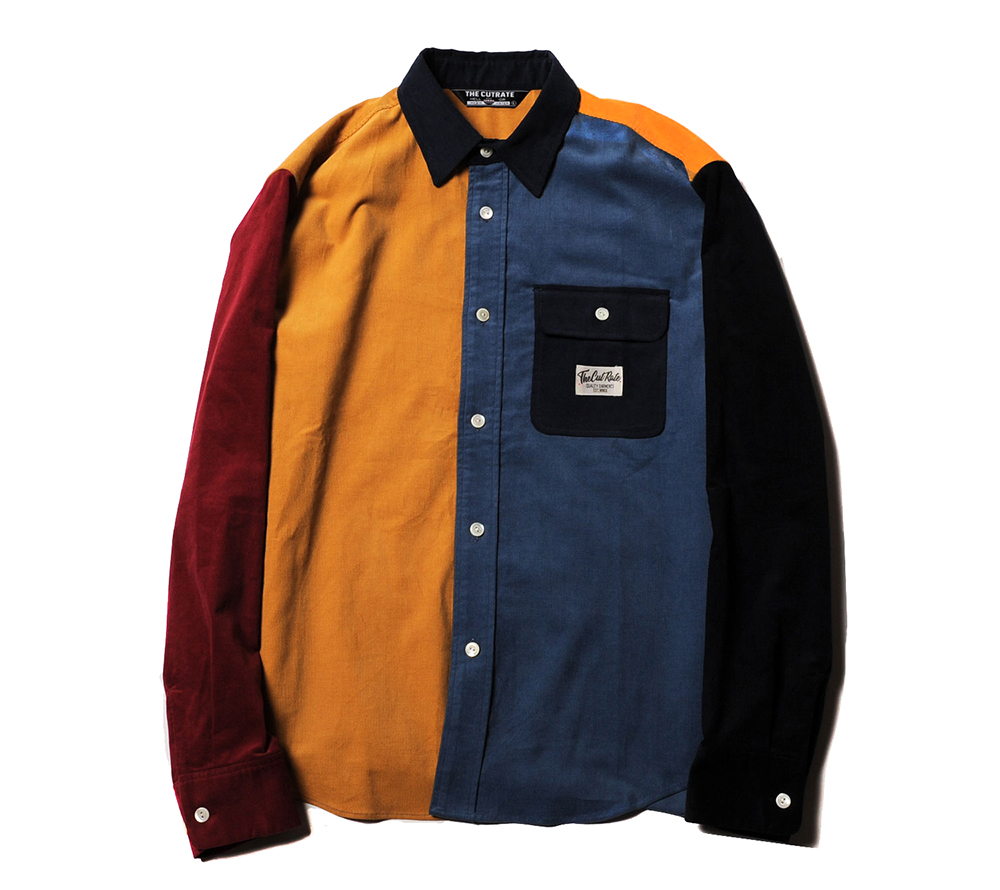 L/S CRAZY PATTERN CORDUROY SHIRT