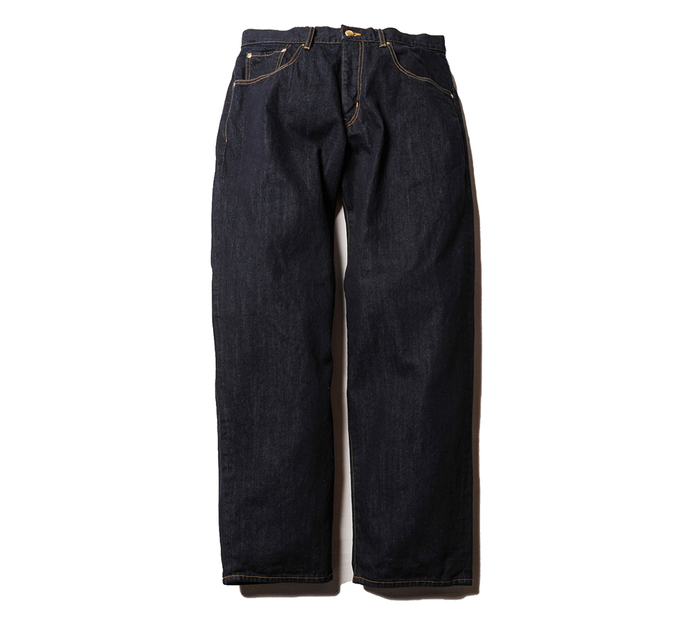 TAPERED WIDE DENIM PANTS