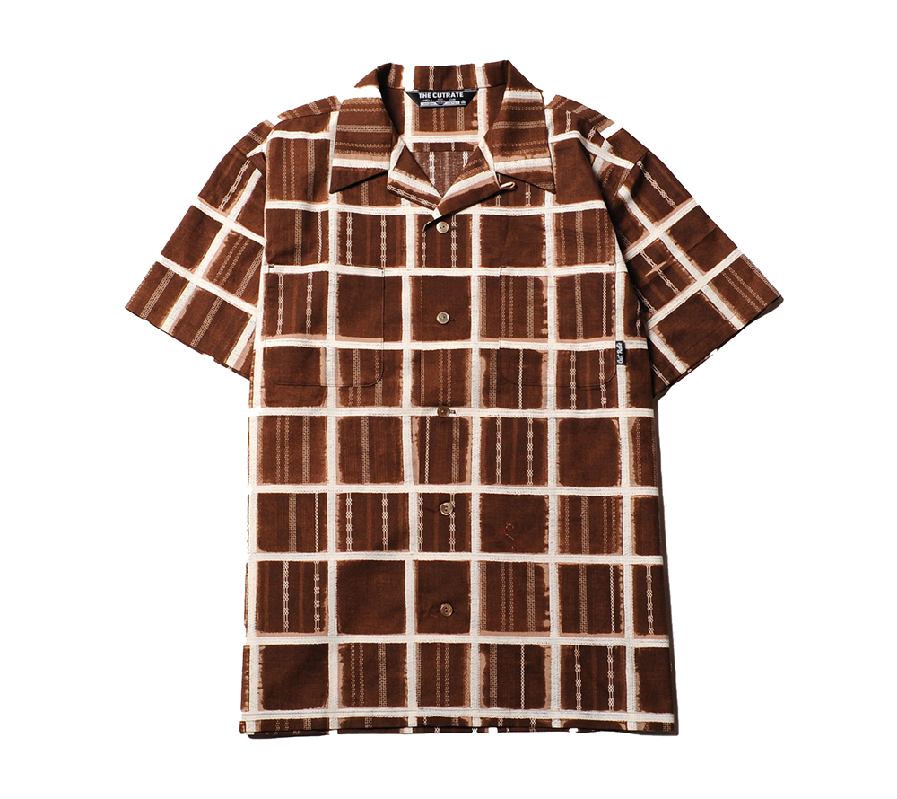 PRINT CHECK S/S SHIRT