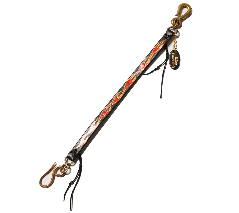 FLAME PAINT LEATHER WALLET CORD