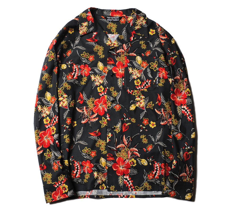 FLOWER PATTERN L/S SHIRT