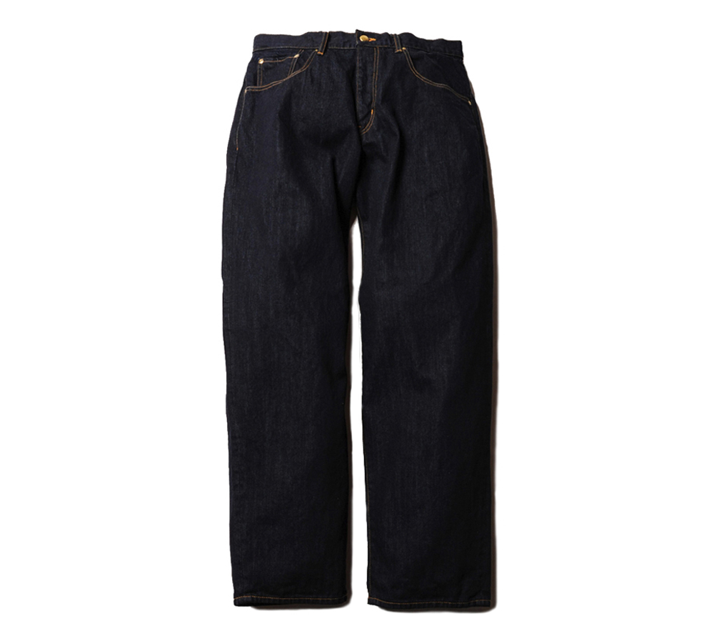 TAPERED WIDE DENIM PANTS