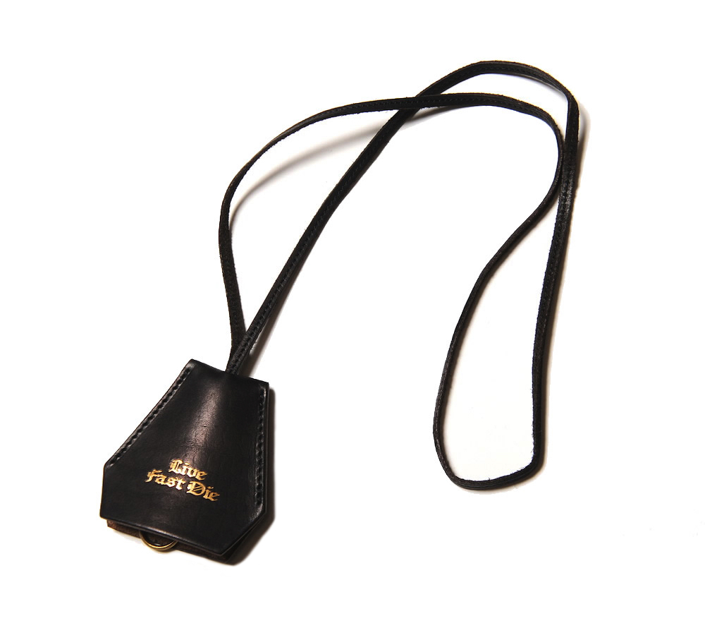 PLANE LEATHER KEY COVER NECKLACE