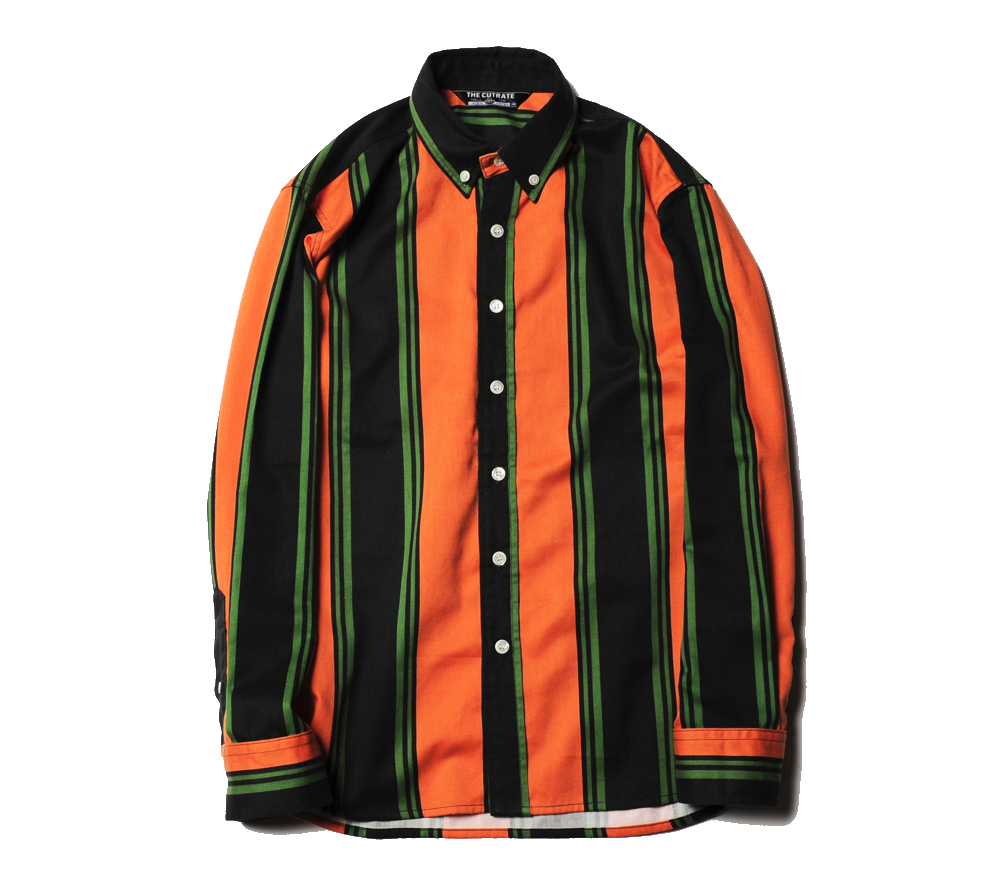 STRIPE B,D L/S SHIRT