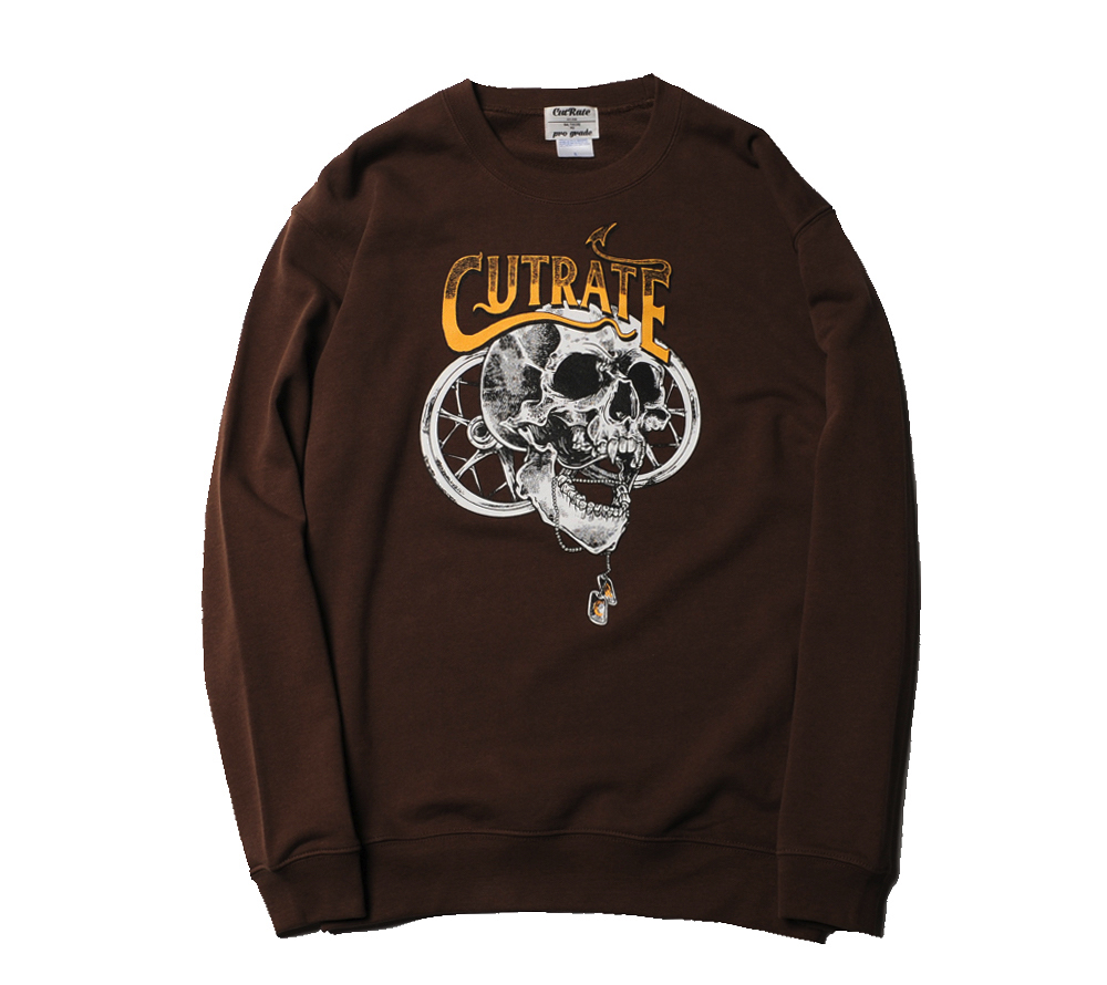 SKULL PRINT SWEAT SHIRT