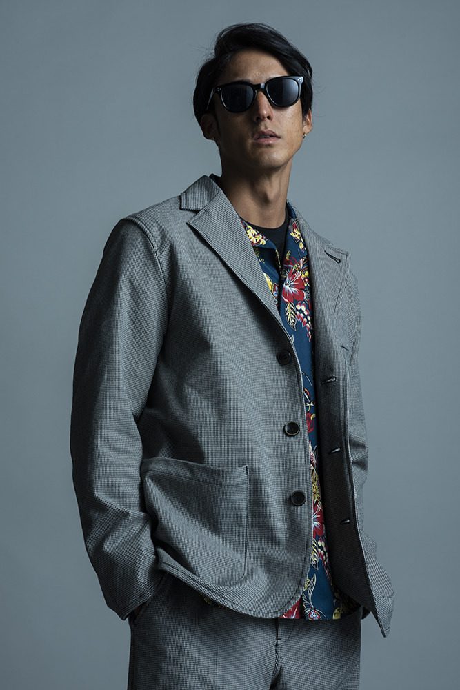 HOUNDSTOOTH PATTERN JACKET