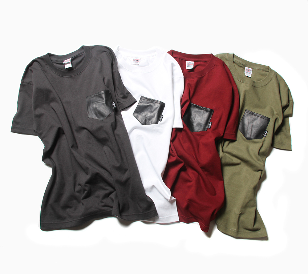LEATHER POCKET T-SHIRT