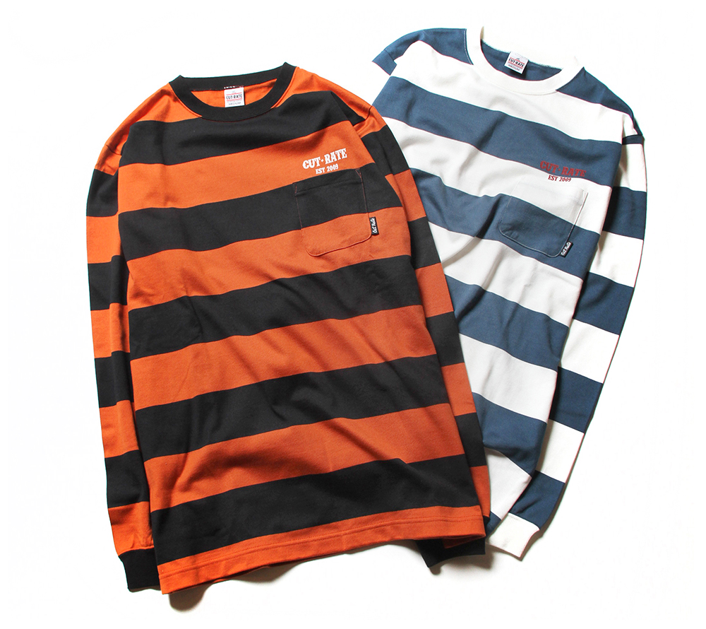 BORDER L/S POCKET T-SHIRT