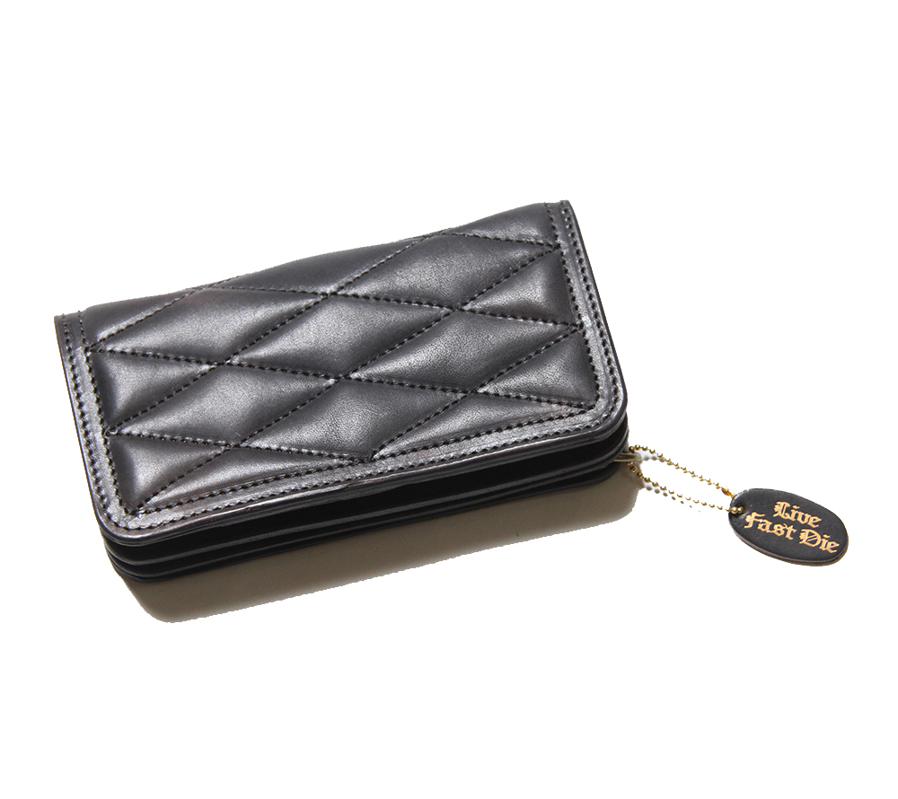 QUILTING LEATHER LONG WALLET