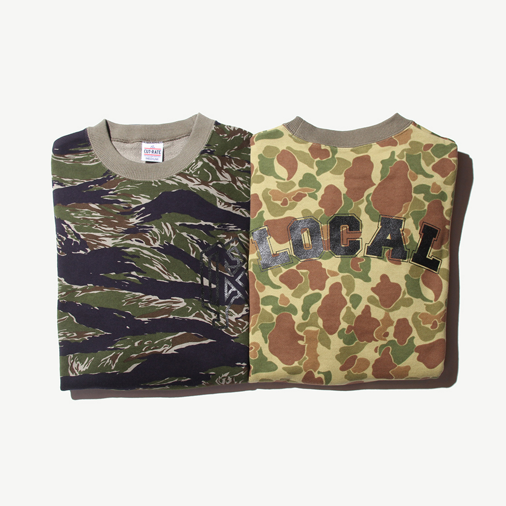 CAMO CREW SWEAT