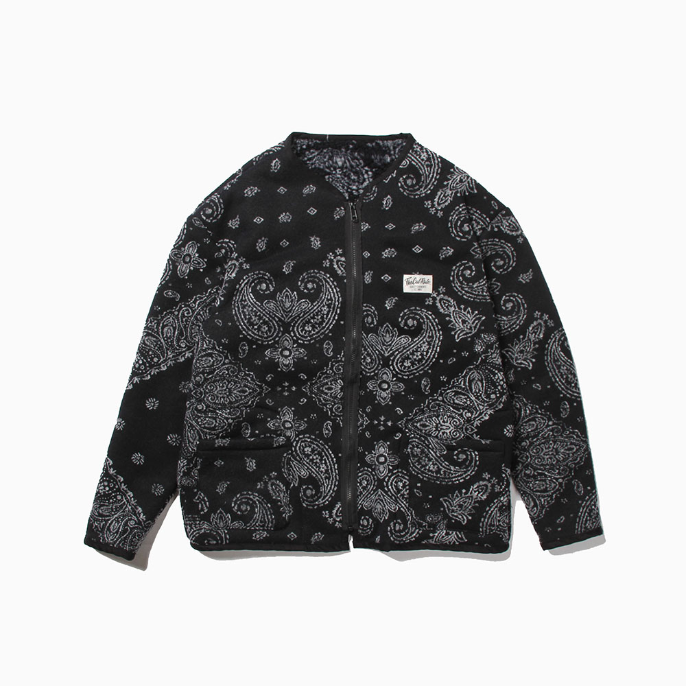 PAISLEY REVERSIBLE BOA JACKET
