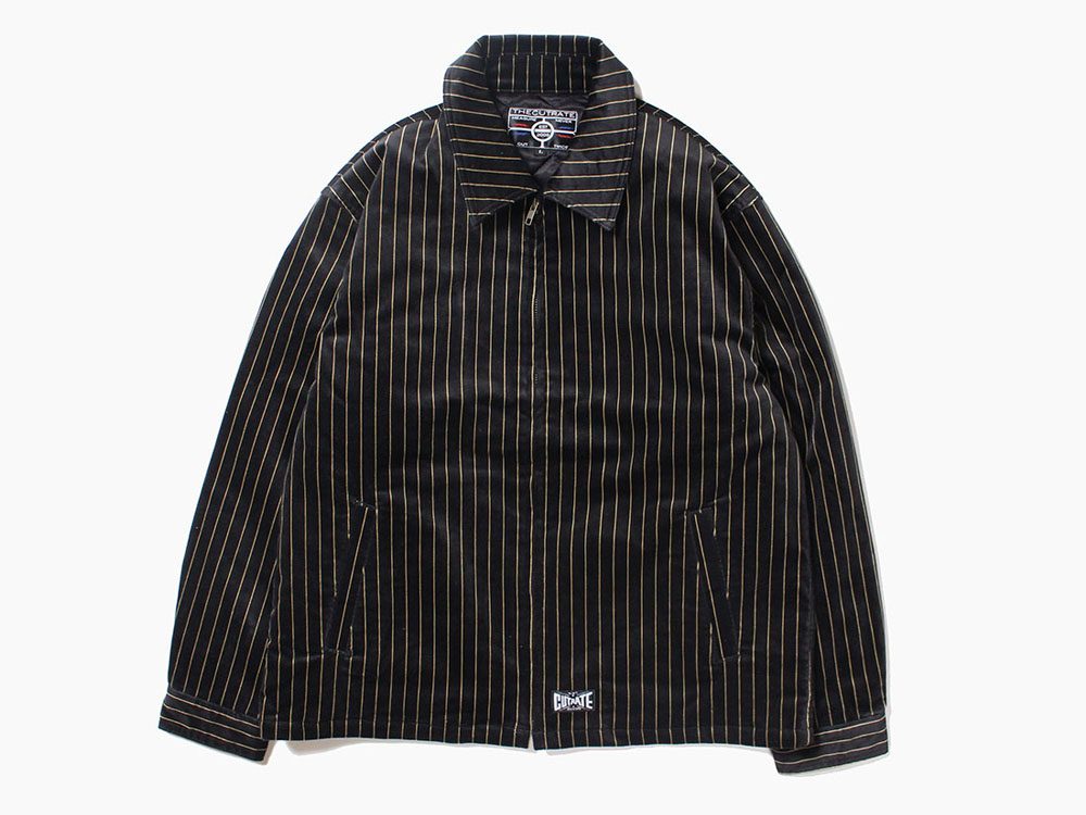 VELOUR STRIPE JACKT