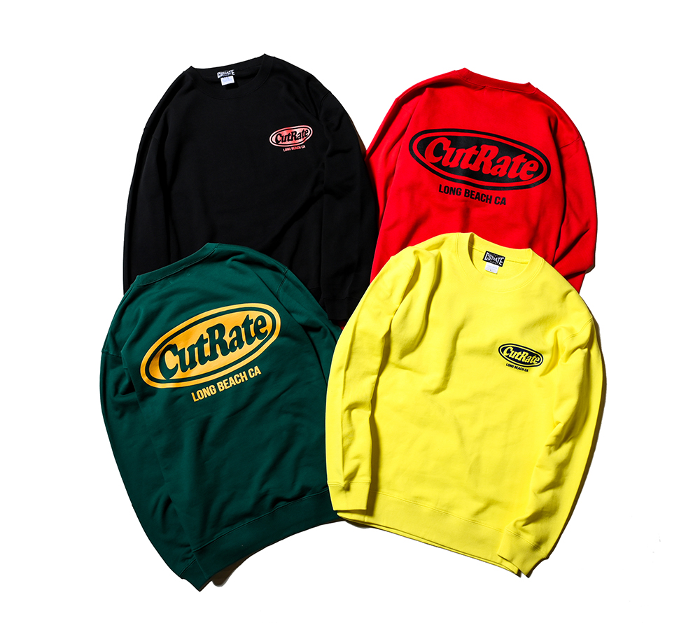 CUTRATE LOGO L/S SWEAT SHIRT