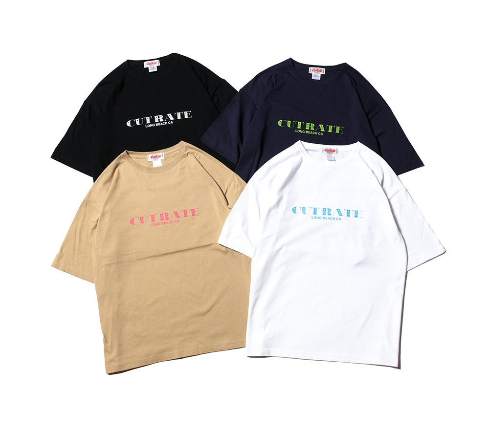 CUTRATE LONG BEACH LOGO DROPSHOULDER S/S T-SHIRT