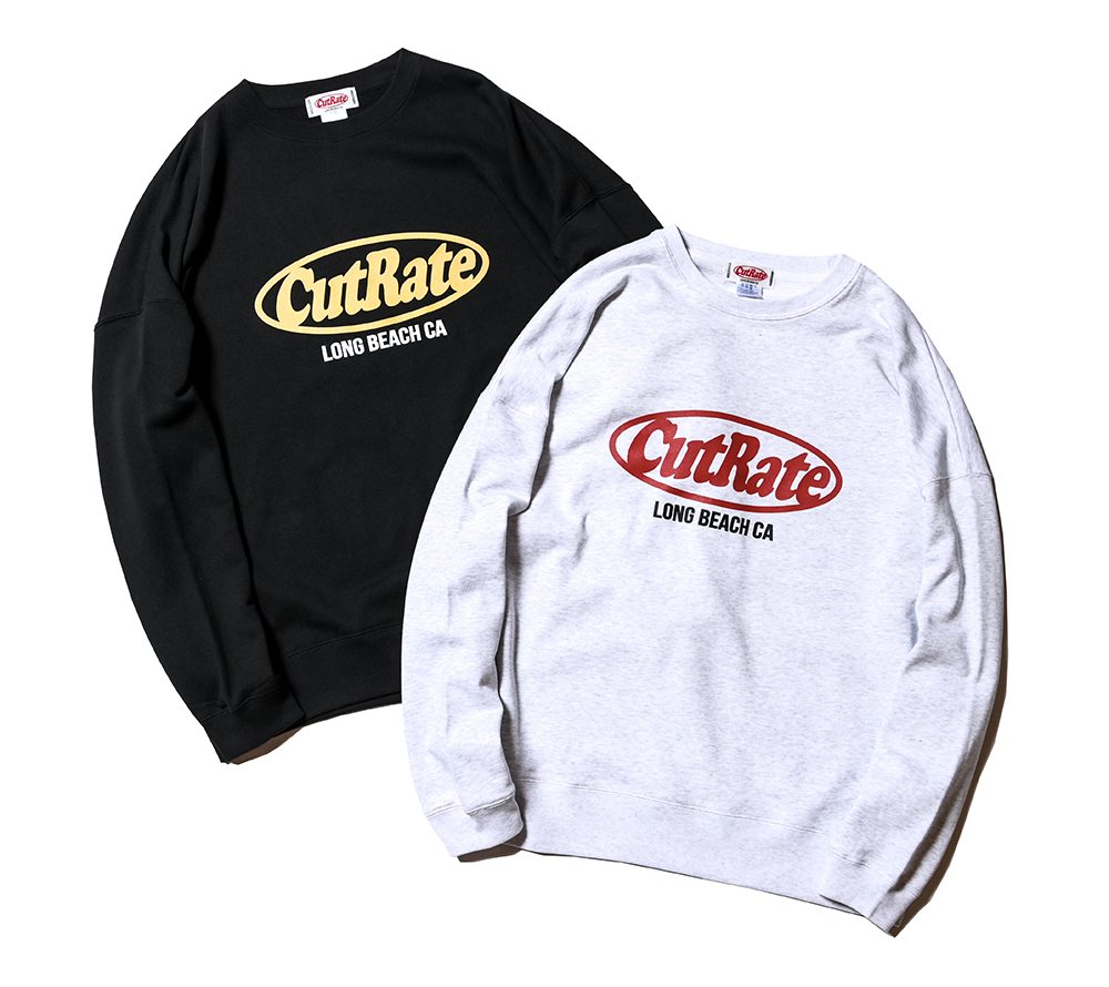 CUTRATE LOGO DROPSHOULDER CREW NECK SWEAT