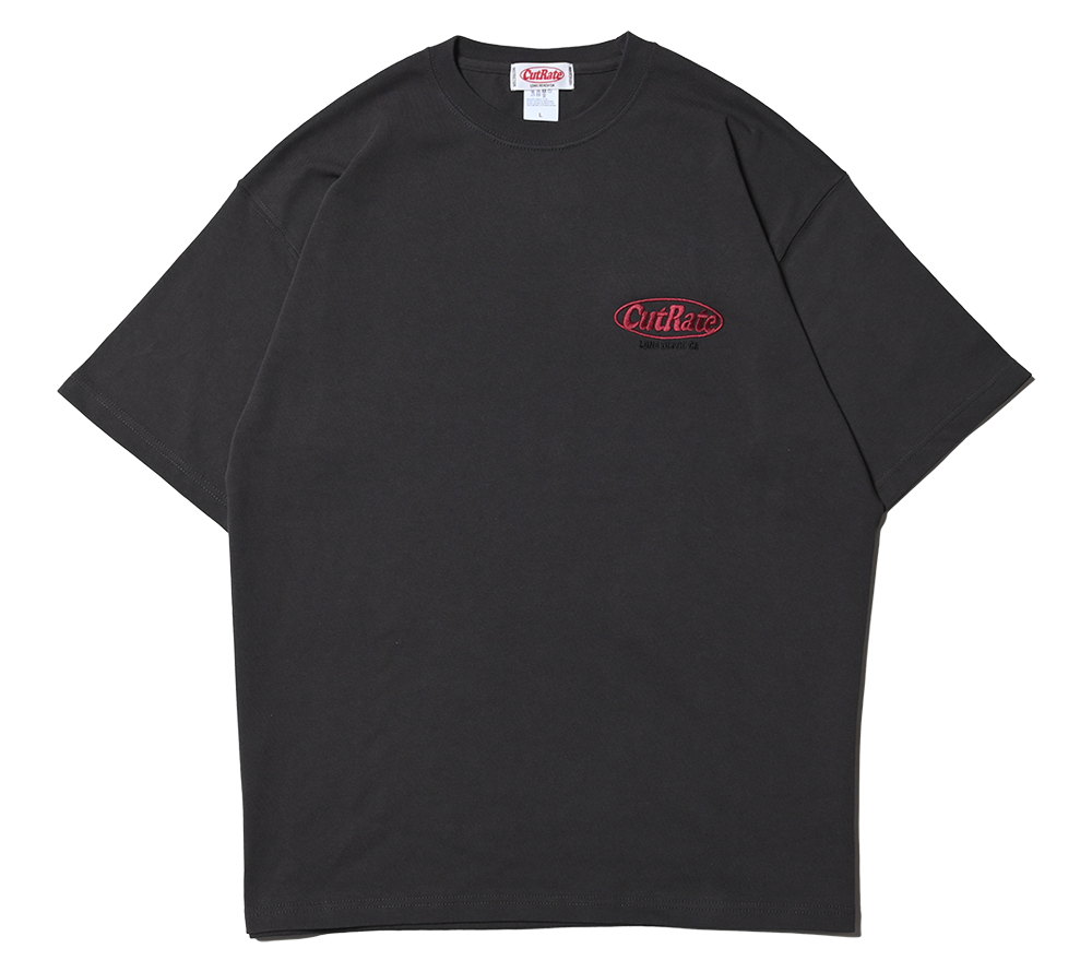 CUTRATE LOGO HEAVY WEIGHT DROPSHOULDER S/S -T-SHIRT