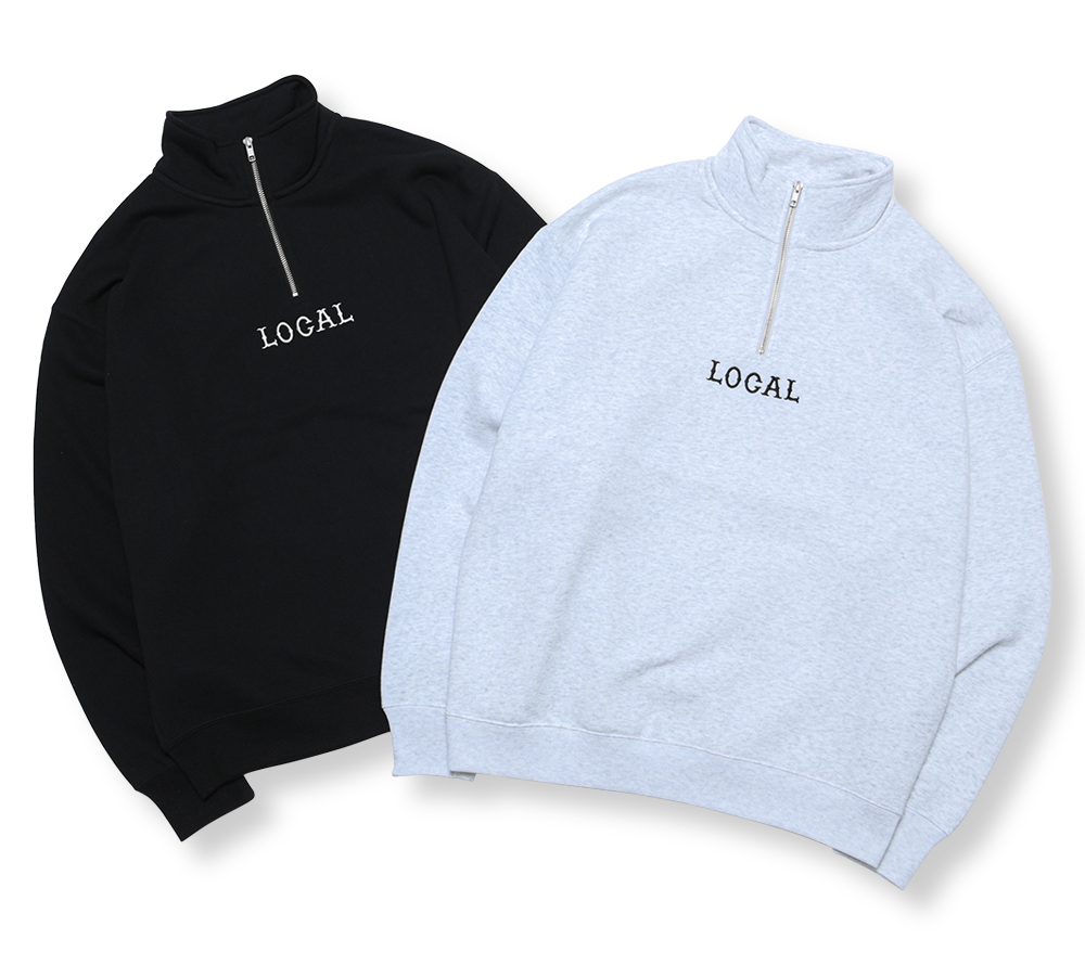 CLASSIC LOCAL LOGO EMBROIDERY HALF ZIP SW