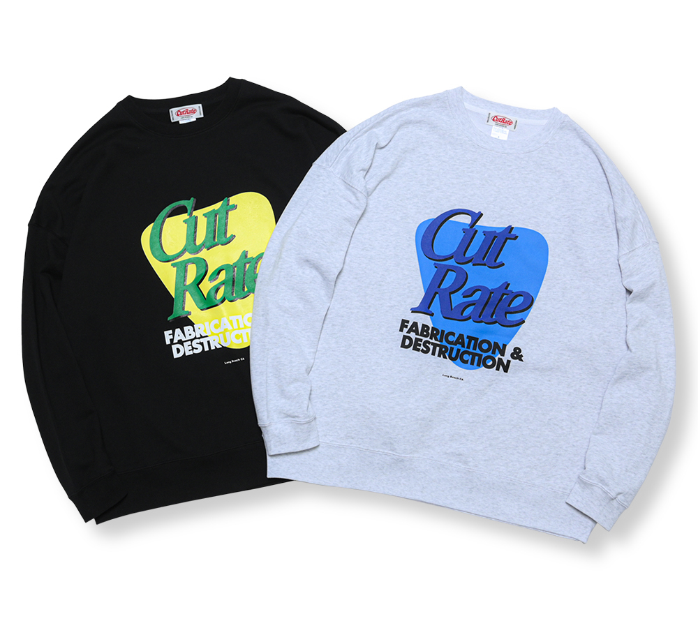 CUTRATE F&D LOGO CREW NECK SW