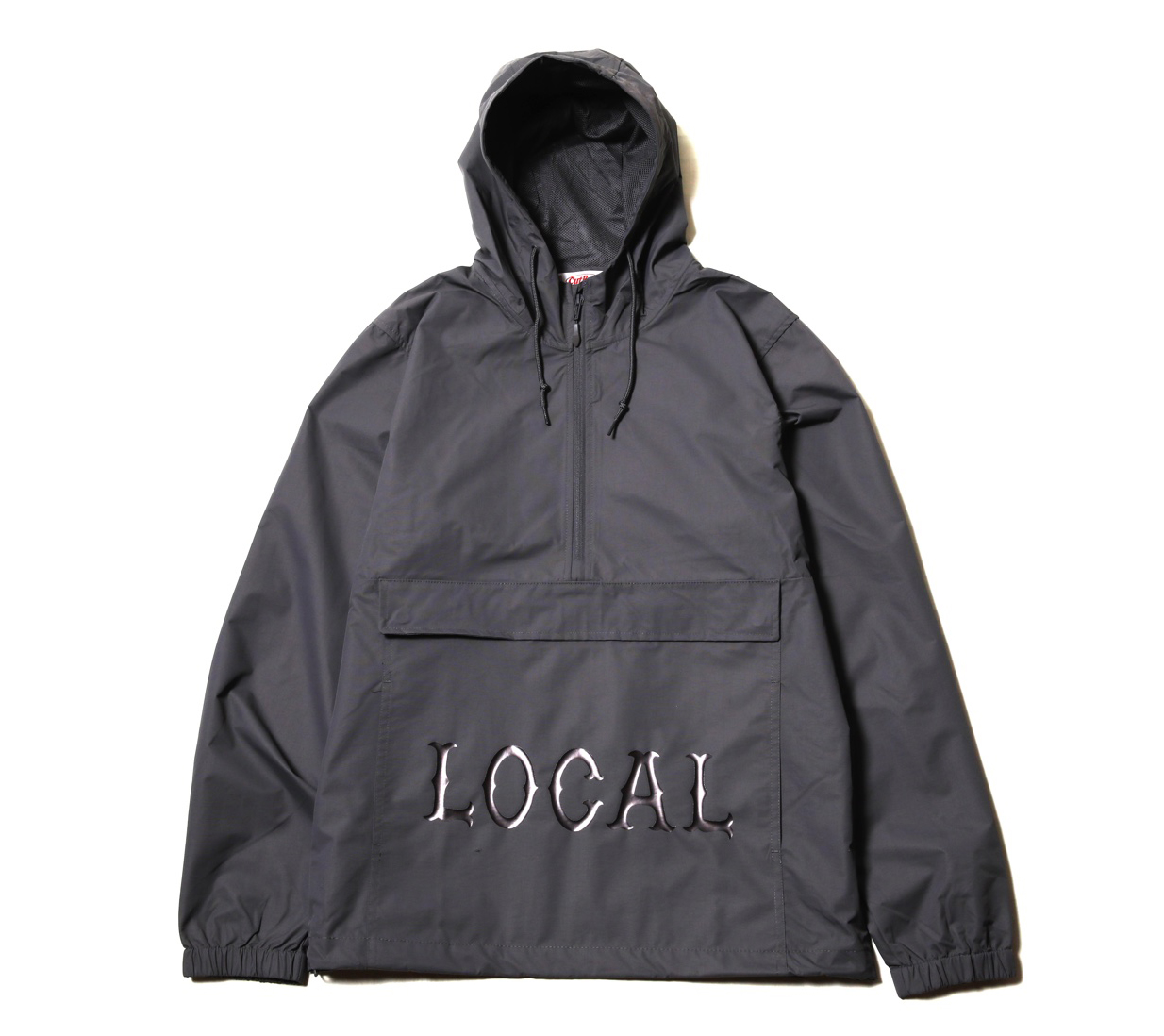 CLASSIC LOCAL LOGO NYLON ANORAK HOODIE