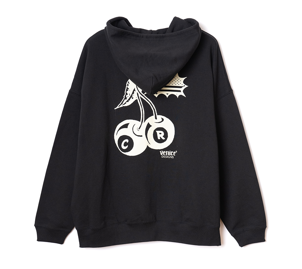 ×VENICE8 COFFEE HOUSE CR CHERRY BOMB ZIP HOODIE