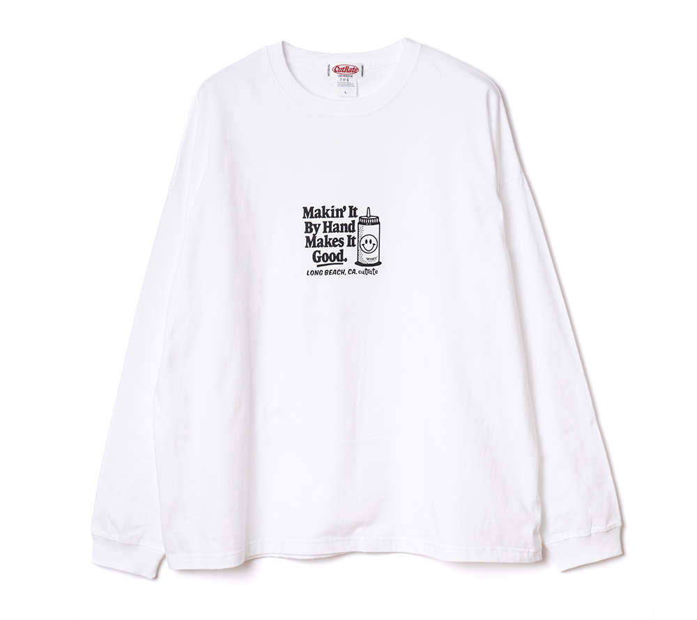 ×VENICE8 COFFEE HOUSE SMILEY FACE DISPENSER DROP SHOULDER L/S TEE