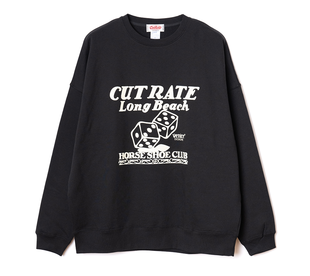 ×VENICE8 COFFEE HOUSE DICE DROP CREW NECK SWEAT