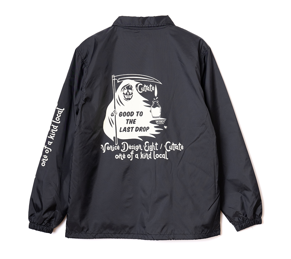 ×VENICE8 COFFEE HOUSE G.O.D NYLON COACH JACKET