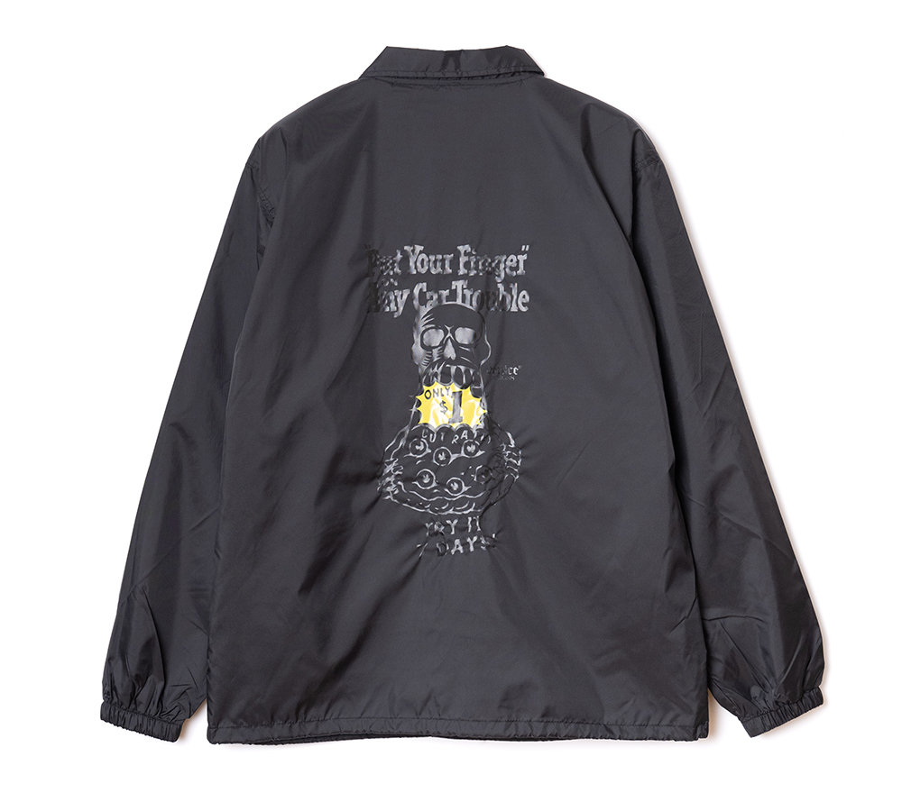 ×VENICE8 COFFEE HOUSE P.Y.F NYLON COACH JACKET