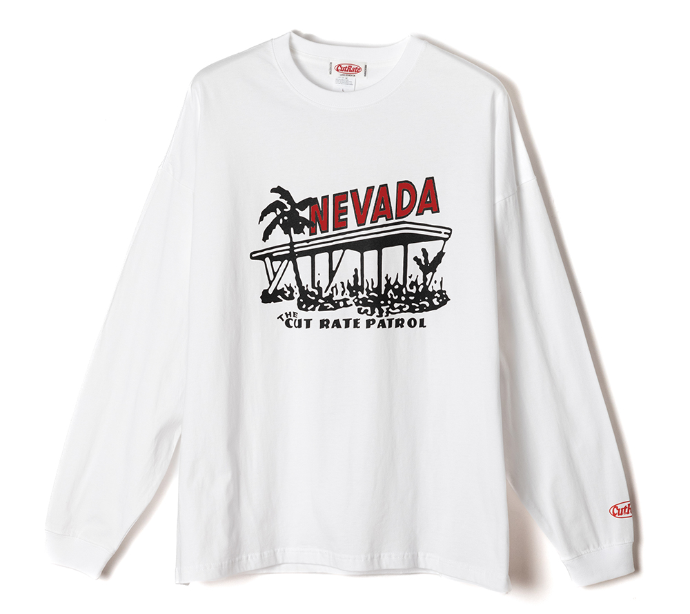 CUTRATE NV LOGO DROPSHOULDER L/S TEE