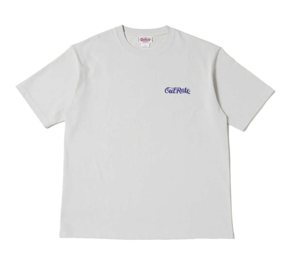 CUTRATE LOGO HEAVY WEIGHT DROP SHOULDER TEE