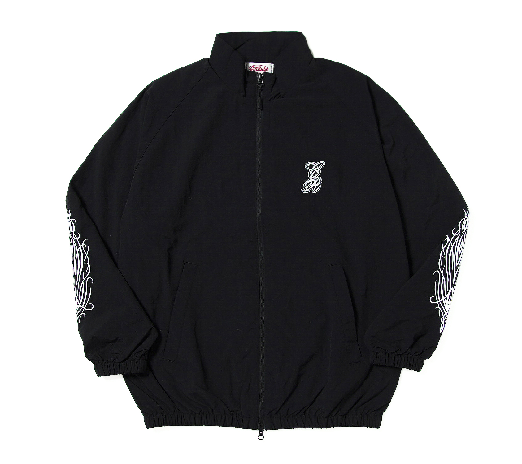 PINSTRIPE NYLON TRACK JACKET