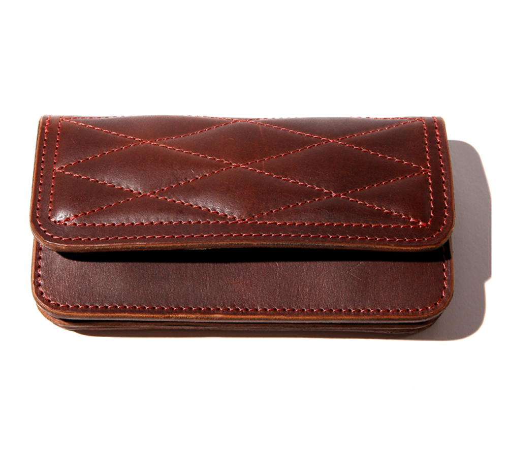 QUILTING LEATHER LONG WALLET