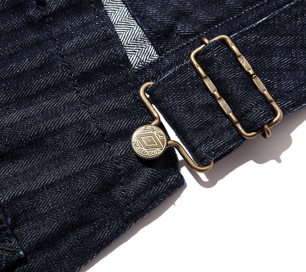 CUTRATE — DENIM HERRINGBONE OVERALL