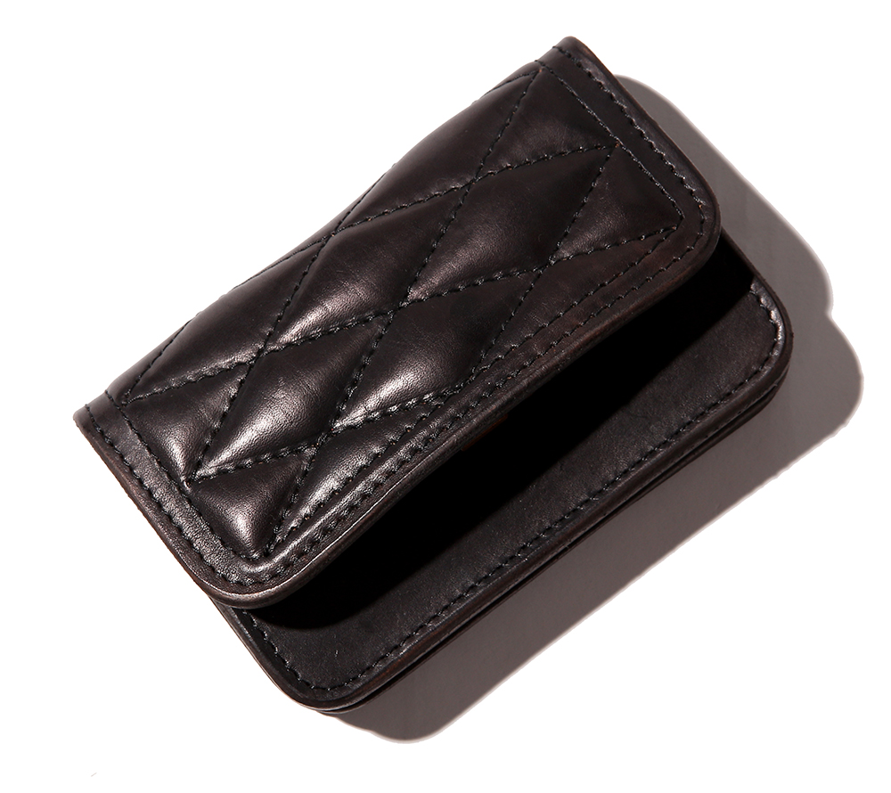 QUILTING LEATHER SHORT WALLET