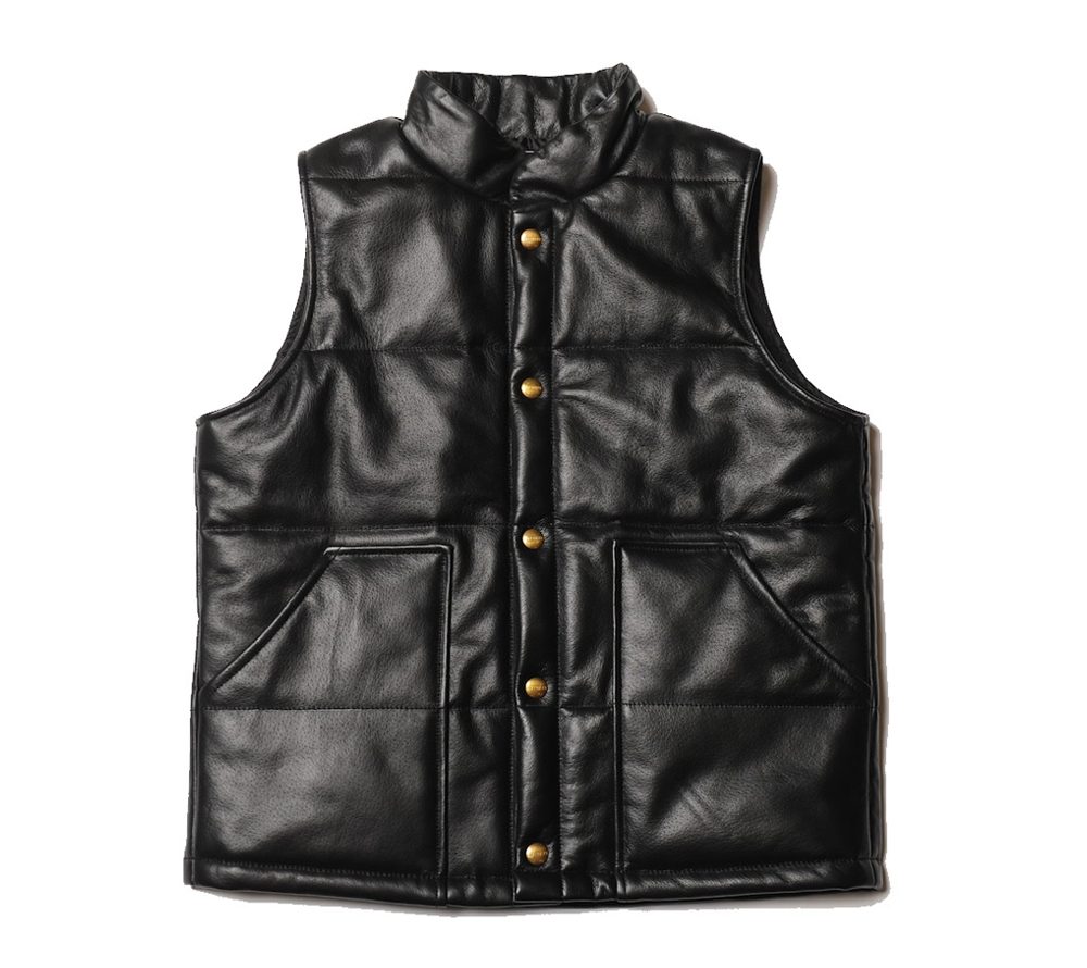 CUTRATE — QUILTING LEATHER VEST