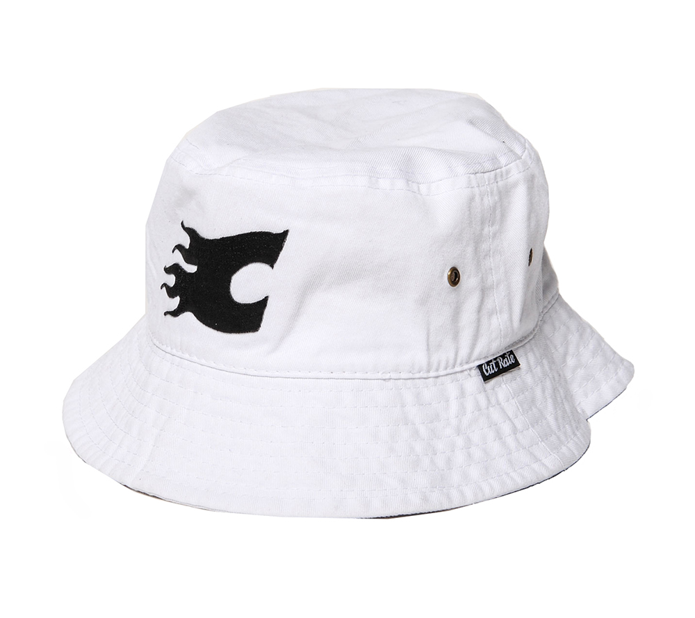 FLAME LOGO EMBROIDERY BUCKET HAT
